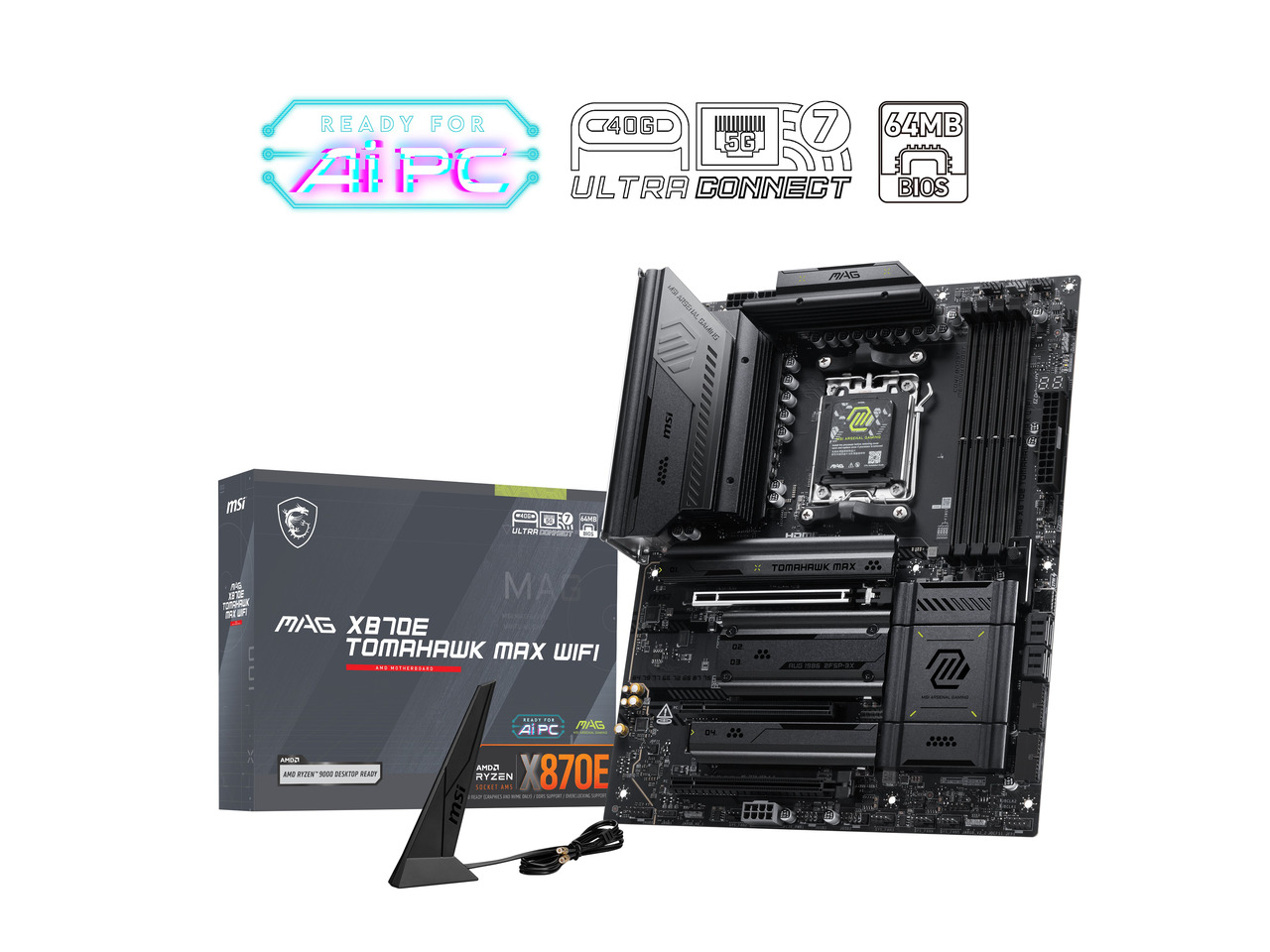 لوحة أم MSI MAG X870E TOMAHAWK - مراجعة X870E Atx Motherboard وسعره